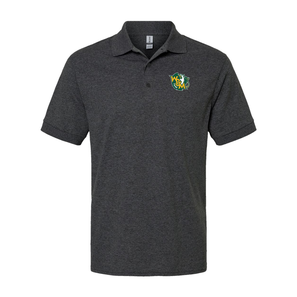 Men's William and Mary Tribe Gildan Dry Blend Jersey Polo
